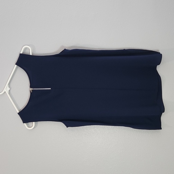 SIONI WOMANS NAVY SLEEVLESS BLOUSE SZ SMALL - Picture 4 of 7